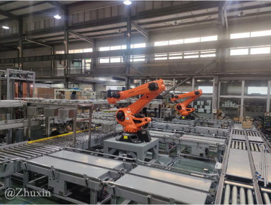 パレット化機をロボットシミュレーションソフトウェアと統合する方法 KUKA kr180pa